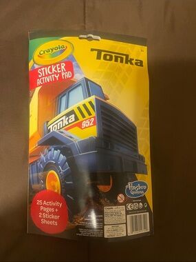 Crayola Tonka Yellow Sticker Activity Pad for Kids 3+